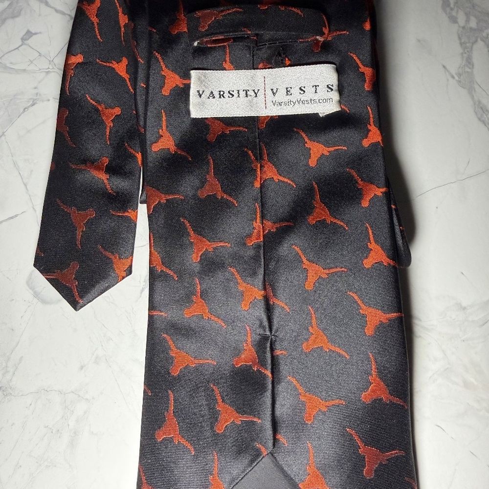 Varsity vests Texas longhorn tie UT university of Texas - Picture 2 of 2